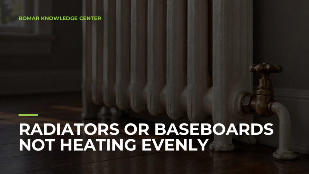 Radiators or Baseboards Not Heating Evenly