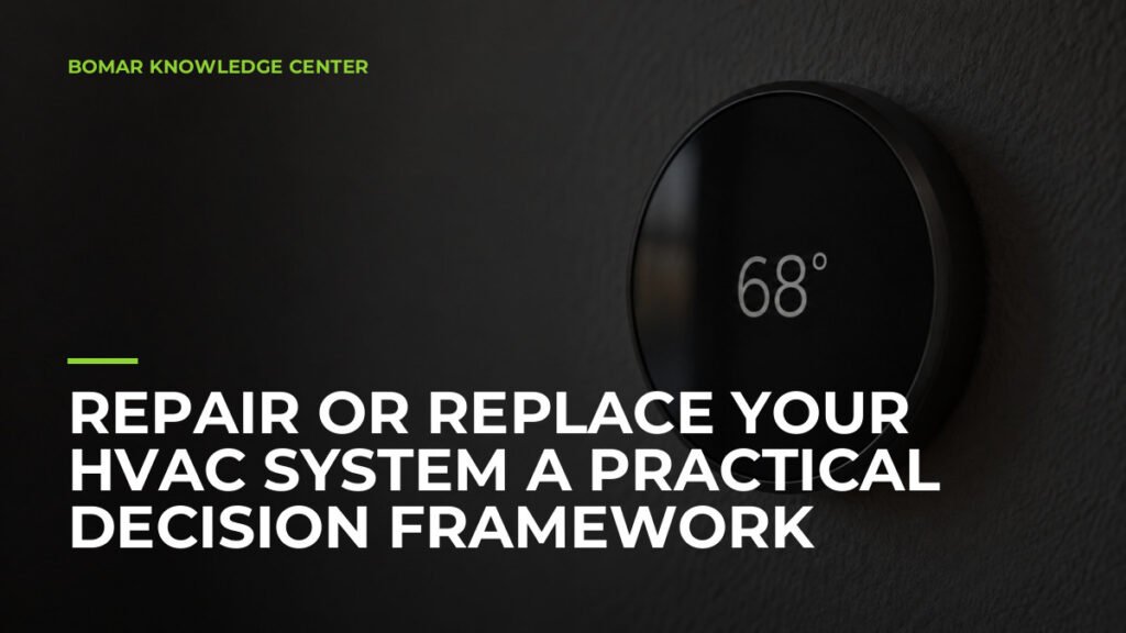 Repair or Replace Your HVAC System A Practical Decision Framework